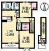 パルタージュ A棟の間取り画像