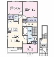 ミモザ2の間取り画像