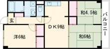 吉田マンション・東雲パートⅡの間取り画像