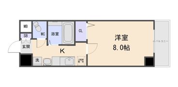 ロイヤルシティ西大路の間取り画像