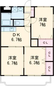 M・ジュールマンションの間取り画像