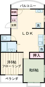 リヴィエラ福生の間取り画像