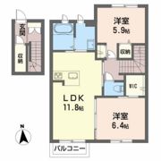 レフィアント土崎の間取り画像