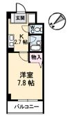 JRBハイツ横川の間取り画像