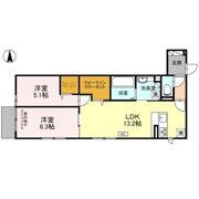 QUBE.2NDの間取り画像