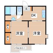 レジデンスカトレアBの間取り画像