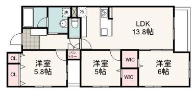 プラドスメゾン千代田の間取り画像