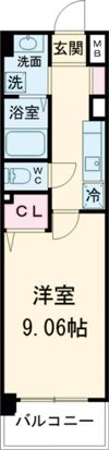 MDI Vista mare 門司駅前の間取り画像