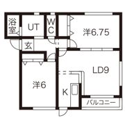 アプローズ A棟の間取り画像