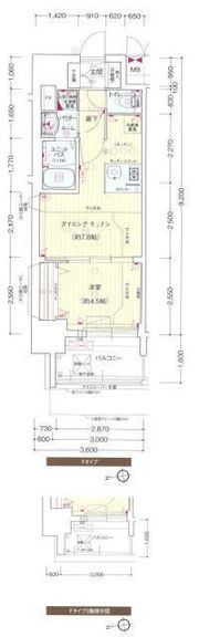プレサンスジェネ葵の間取り画像
