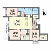 ブルーハート6の間取り画像