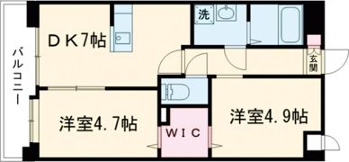 ユイット新町の間取り画像