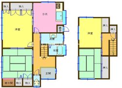 綾羅木新町2丁目貸家の間取り画像