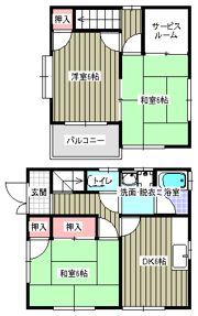 ハイツさらがいの間取り画像