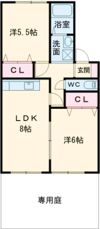セジュールNAの間取り画像