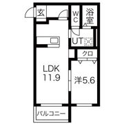 レジデンス北方の間取り画像