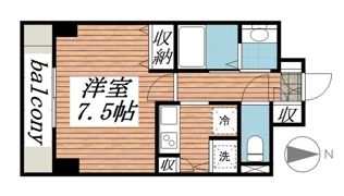 メゾン・ド・ヴィレ八丁堀の間取り画像