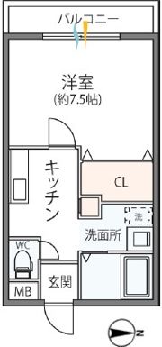 CREST SHINYAの間取り画像