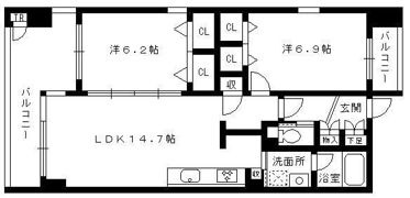 プラネットの間取り画像