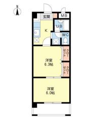ベルメゾン石垣西の間取り画像