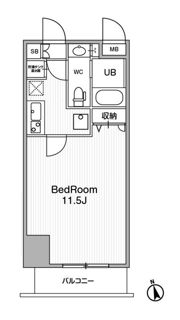 ｱｰﾊﾞﾝﾌﾗｯﾂ池袋ﾌﾟﾚﾐｱﾑの間取り画像