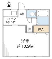 長谷川ハイツの間取り画像