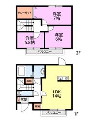 クインテットの間取り画像
