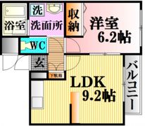 バロンズコートの間取り画像