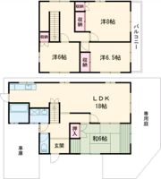 ひかりが丘戸建貸家の間取り画像