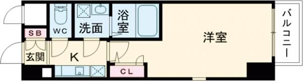 エスリード三宮旭通の間取り画像