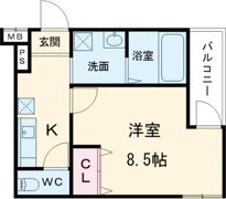 フジパレス諏訪ノ森駅東の間取り画像