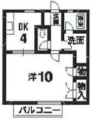 メゾンドクラージュ2の間取り画像