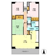 ルーチェ緑が丘 Cの間取り画像