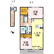 リバーサイドガーデン Aの間取り画像