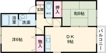 ロイヤルガーデン愛子A棟の間取り画像
