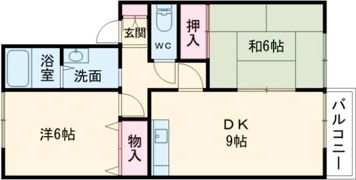 ロイヤルガーデン愛子A棟の間取り画像