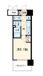 プレサンス大阪同心メゾヴィータの間取り画像