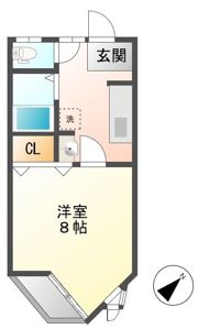 ファミーユ宮下Cの間取り画像