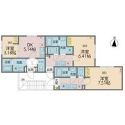 カインドネス厚木Northの間取り画像