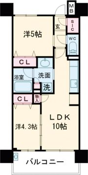 プレサンス ロジェ 名古屋浅間町ザ・レジデンスの間取り画像