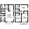 岐阜市北一色戸建賃貸B棟の間取り画像