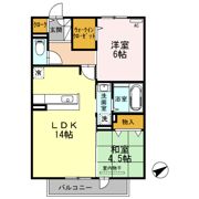 たまきA・B棟 B棟の間取り画像
