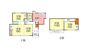 高林戸建ての間取り画像