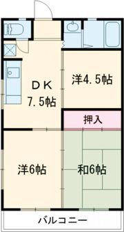 コーポラス福重の間取り画像