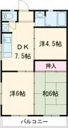 コーポラス福重の間取り画像