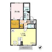 フラワーコート Dの間取り画像