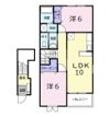 カルムメゾンBの間取り画像