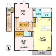 イエロー アイリス Aの間取り画像