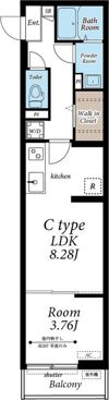 グレイス西所沢Ⅲの間取り画像