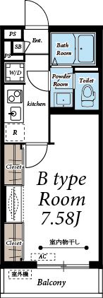 リスブロン北四番丁の間取り画像